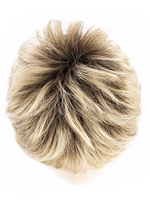 BAHAMA BEIGE SHADED 16.22.14 | Medium Honey Blonde, Light Ash Blonde, and Lightest Reddish Brown blend with Medium shaded roots