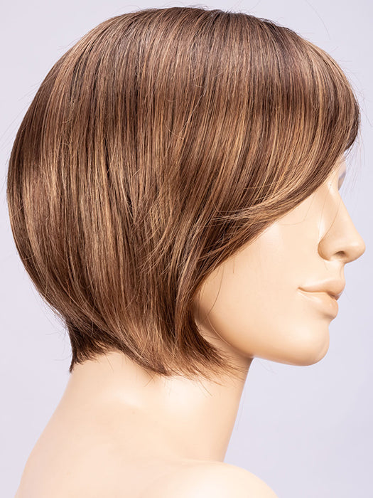 MOCCA ROOTED 830.12.27 | Medium/Lightest Brown blended with Light Auburn and Dark Strawberry Blonde with Shaded Roots