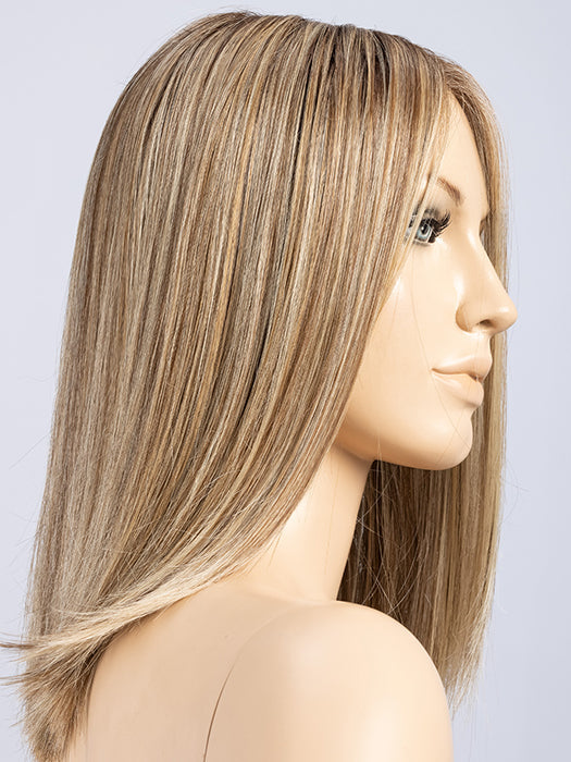BERNSTEIN ROOTED 12.24.27 | Light Brown base with subtle Light Honey Blonde and Light Butterscotch Blonde Highlights and Dark Roots