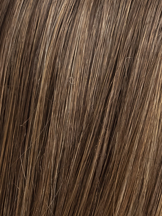 CHOCOLATE ROOTED 830.27.6 | Medium to Dark Brown base with Light Reddish Brown Highlights and Dark Roots