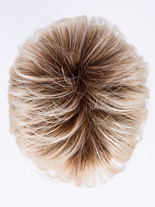 ELAN by ELLEN WILLE in LIGHT CHAMPAGNE ROOTED 101.15.12 | Lightest Pale Blonde, Lightest Ash Blonde, and Light Golden Blonde with Dark Shaded Roots