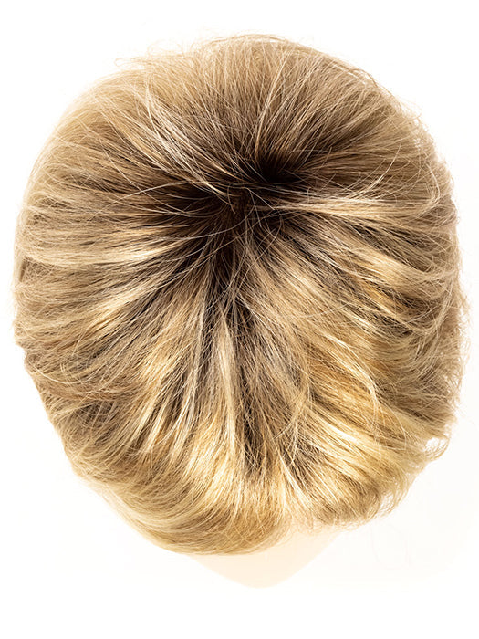 CHAMPAGNE SHADED 22.16.25 | Lightest Ash Blonde, Medium Ash Blonde with Light Golden Blonde blend with dark shaded roots