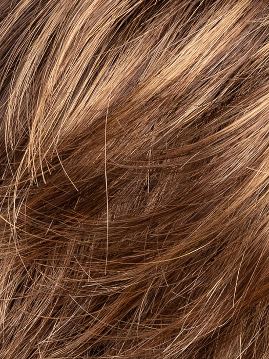 TOFFEE BROWN SHADED 830.27.20 | Medium Brown base with Medium Reddish Brown and Copper Red highlights with a Light Ash Blonde Blend with medium shaded roots