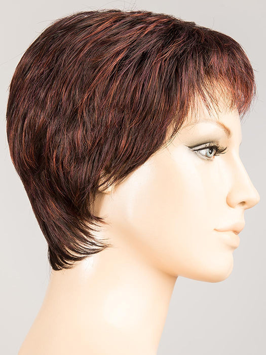 AUBERGINE MIX 131.132.133 | Darkest Brown with hints of Plum at base and Bright Cherry Red and Dark Burgundy Highlights