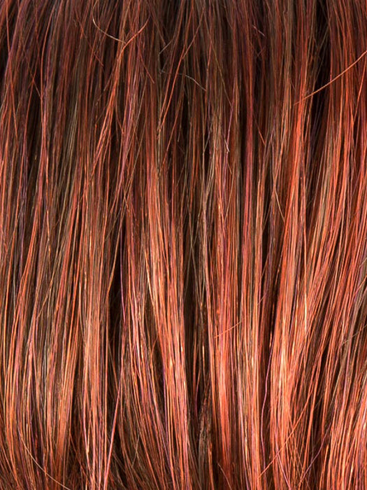 HOT CHILLI ROOTED 132.133.6 | Bright Copper Red and Medium Burgundy Red Blend with Medium to Dark Brown Roots