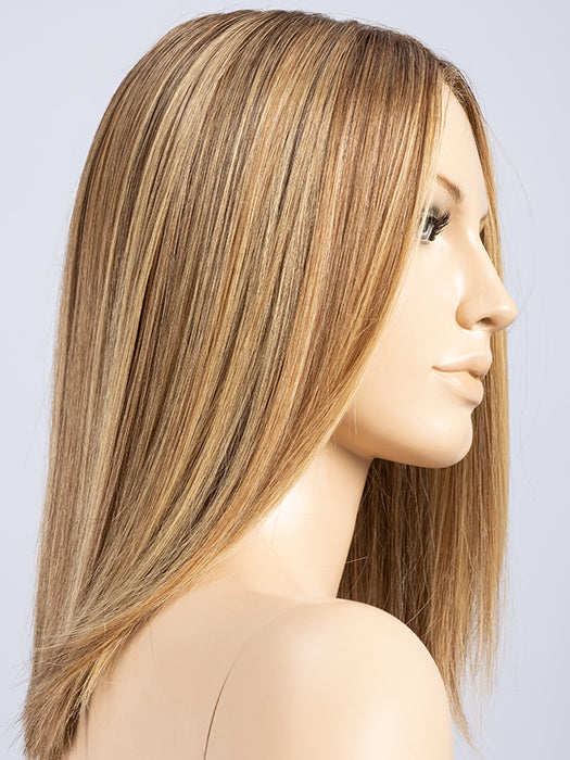 LIGHT BERNSTEIN ROOTED 12.26.27 | Light Auburn, Light Honey Blonde, and Light Reddish Brown Blend and Dark Roots