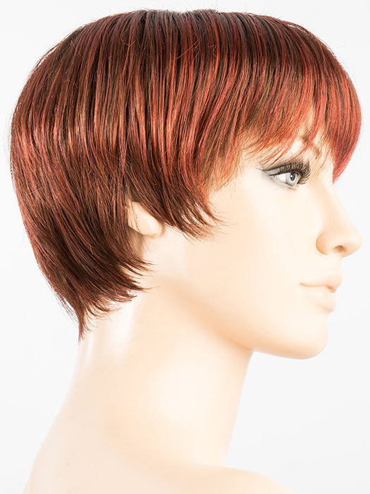 HOT CHILLI ROOTED 132.133.6 | Bright Copper Red and Medium Burgundy Red Blend with Medium to Dark Brown Roots