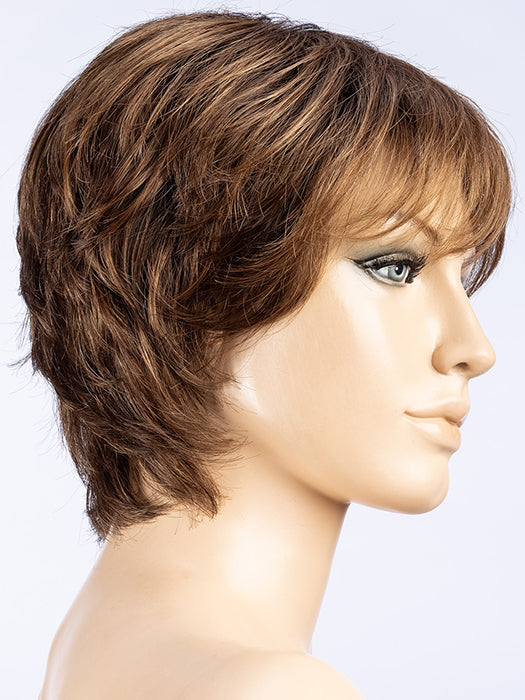 VANITY by ELLEN WILLE in MOCCA ROOTED 830.12 |  Medium Brown, Light Auburn, and Lightest Brown blend with Shaded Roots